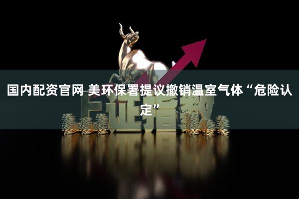 国内配资官网 美环保署提议撤销温室气体“危险认定”